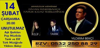 Divan Fenerbahçe Faruk Ilgaz Tesisleri Sevgililer Günü Programı 2018 Divan Fenerbahçe Faruk Ilgaz Tesisleri Sevgililer Günü Programı 2018