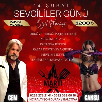 Martı Et Mangal Sevgililer Günü Programı 2025
