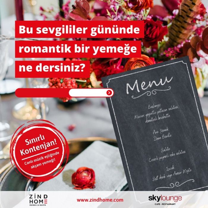 Zin D Home Hotel Sevgililer Günü Yemeği 2023 Zin D Home Hotel Sevgililer Günü Yemeği 2023